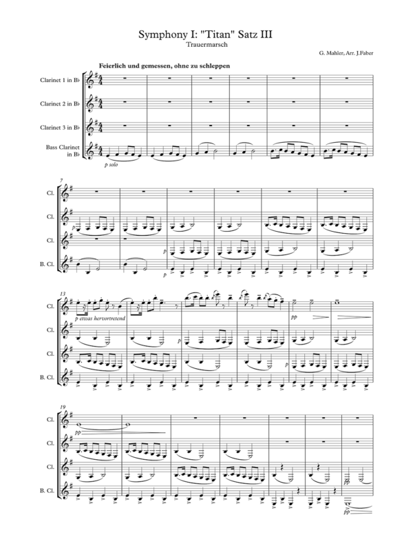 Trauermarsch (1e symfonie) - Mahler
